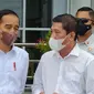 Ketua Relawan Solmet bertemu Jokowi di sela peresmian Bandara Trunojoyo Madura. (Ist).