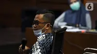 Andi Irfan Jaya saat menjadi saksi pada sidang lanjutan dugaan suap dan tindak pidana pencucian uang terkait pengurusan fatwa Mahkamah Agung untuk Djoko S Tjandra dengan terdakwa Pinangki Sirna Malasari di Pengadilan Tipikor, Jakarta, Senin (7/12/2020). (Liputan6.com/Helmi Fithriansyah)