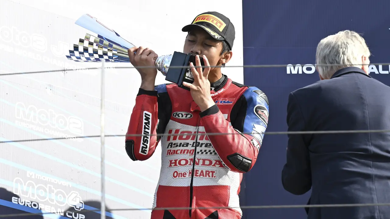 Pembalap binaan PT Astra Honda Motor (AHM), M. Kiandra Ramadhipa,