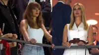 Ashley Avignone, Taylor Swift, dan Ivanka Trump menghadiri Super Bowl LIX di Caesars Superdome pada 09 Februari 2025 di New Orleans, Louisiana. (Dok: Gregory Shamus/AFP)