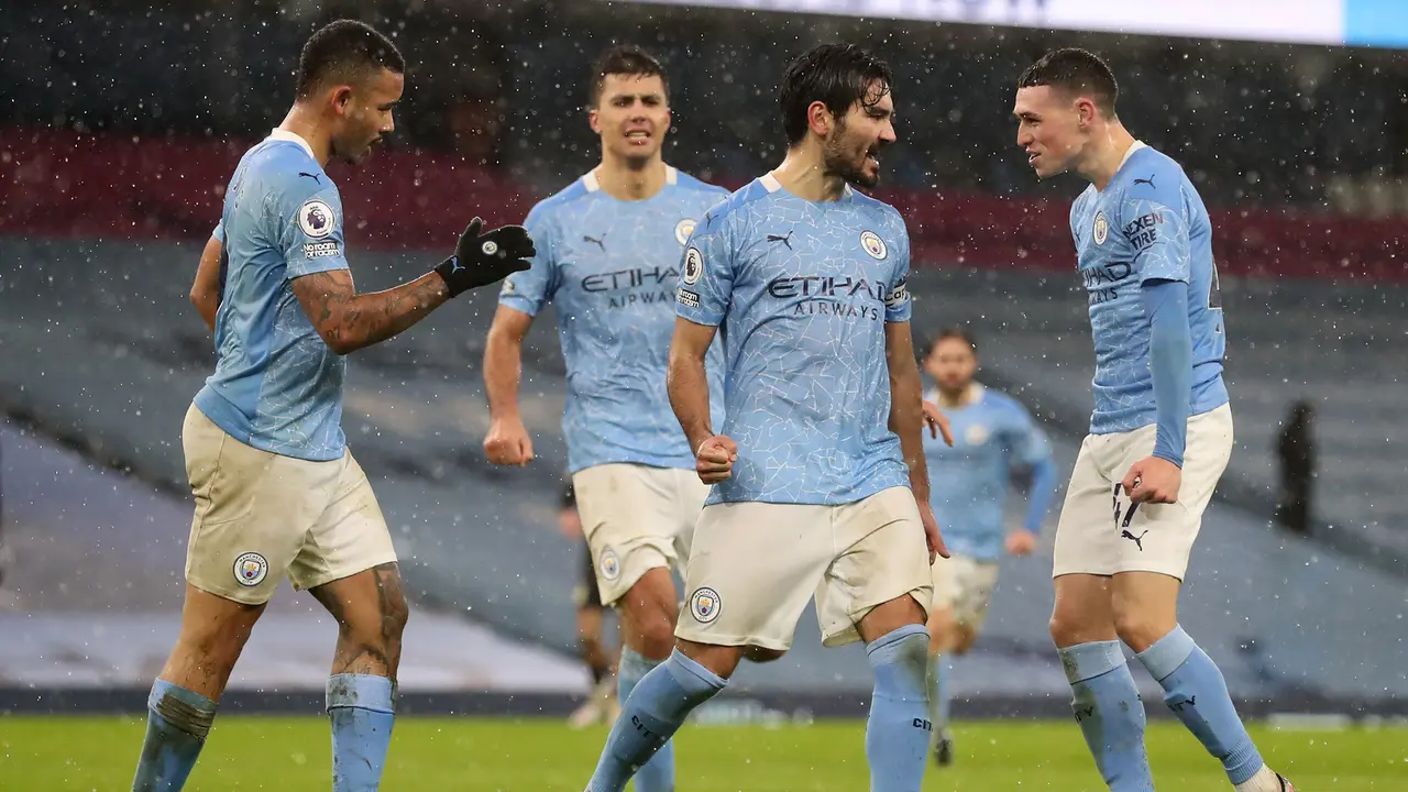 Bernardo Silva Cetak Gol, Manchester City Hajar Aston Villa 2-0