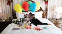 5 Potret Raffi dan Nagita Kembali Rayakan Ultah Rayyanza, Bounding Lily dan Rafathar Jadi Sorotan