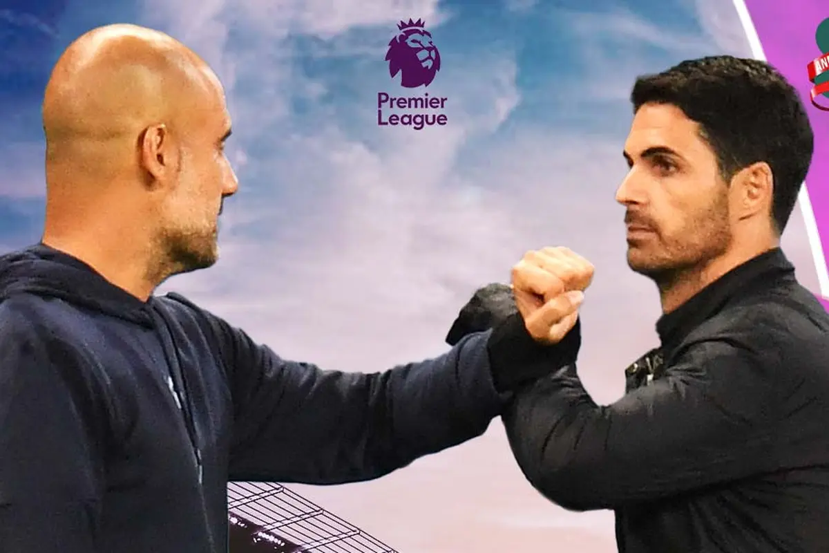 Ilustrasi - Pep Guardiola Vs Mikel Arteta