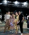 Ashanty dan anak-anaknya jadi Gucci gang saat hadiri acara fan meeting Lisa BLACKPINK di Jakarta. Mulai dari Aurel Hermansyah, Azriel, dan Arsy. [@queenarsy]