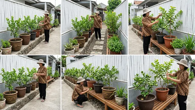 Konsep Tabulampot Berjajar