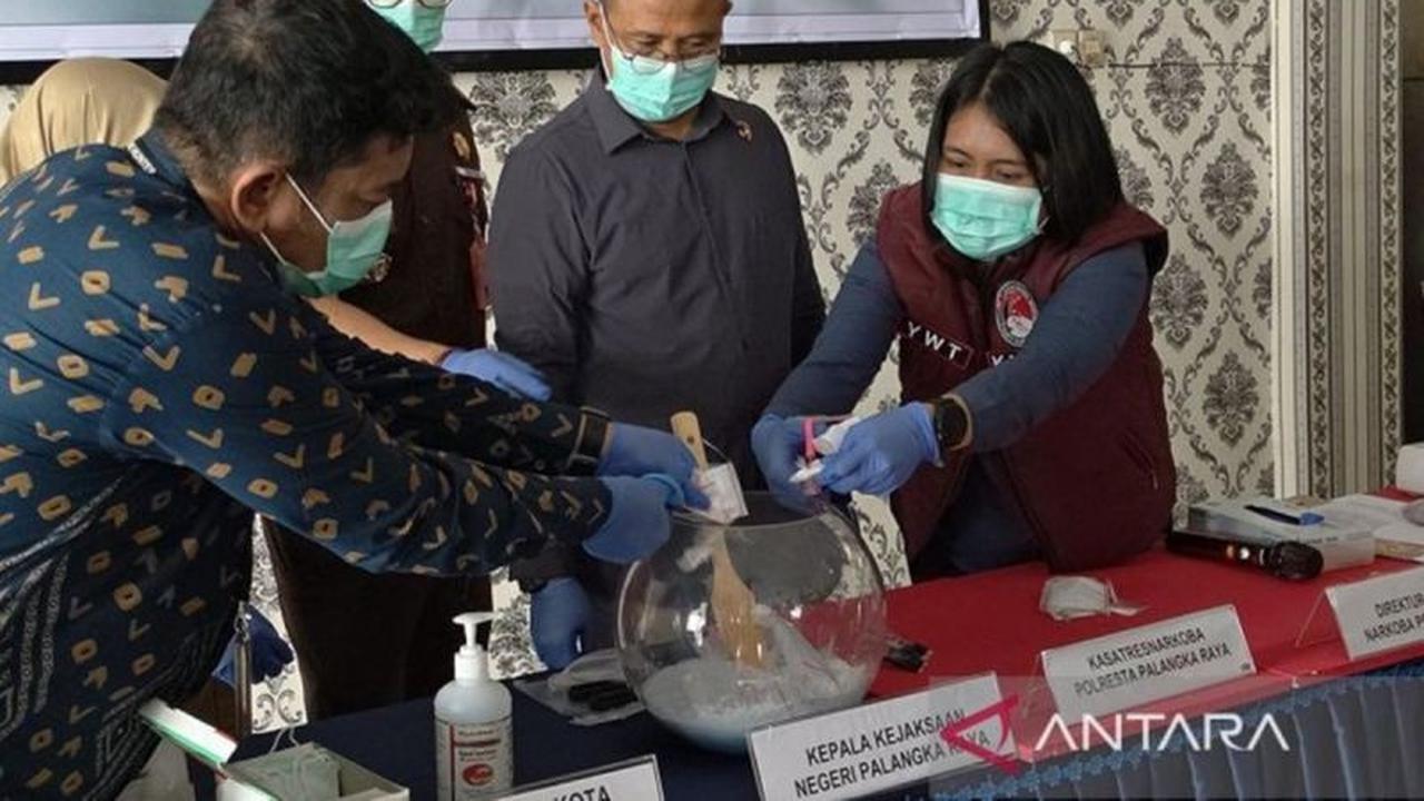 Polresta Palangka Raya Gagalkan Peredaran Ratusan Gram Narkotika, Amankan 13 Tersangka