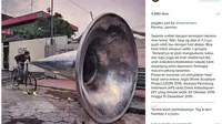 Sepeda Onthel dengan Terompet Raksasa dari Jogja Pukau Netizen