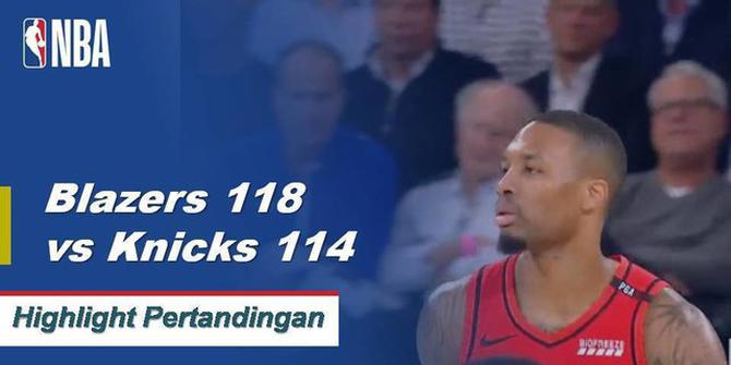 Cuplikan Pertandingan NBA : Trail Blazers 118 vs Knicks 114
