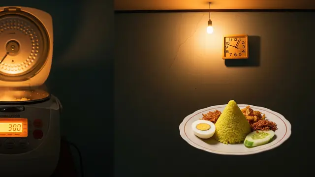 Nasi Kuning Rice Cooker