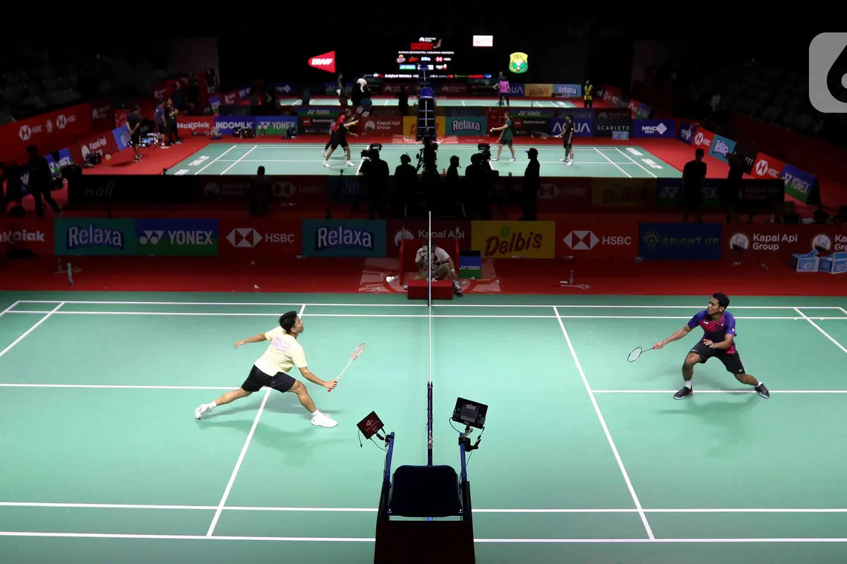 Intip Latihan Pebulutangkis Indonesia Jelang Berlaga di Indonesia Open 2023