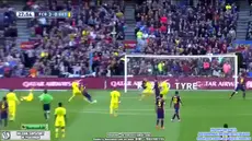 Barcelona sukses mencetak enam gol tanpa balas ke gawang Getafe dalam lanjutan La Liga Spanyol, Selasa (29/4/2015) dini hari tadi.