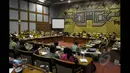 Suasana rapat kerja antara Komisi IX DPR RI dengan Kemenakertrans dan BNP2TKI di ruang rapat Komisi IX di DPR RI, Senayan, Jakarta, Kamis (22/1/2015). (Liputan6.com/Andrian M Tunay)