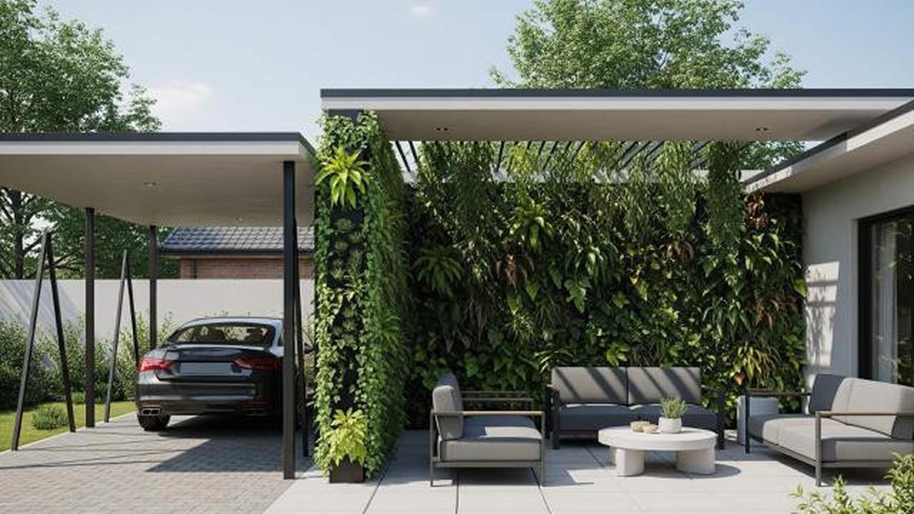 5 Inspirasi Desain Teras Kombinasi Carport dan Ruang Santai yang Aman dan Nyaman