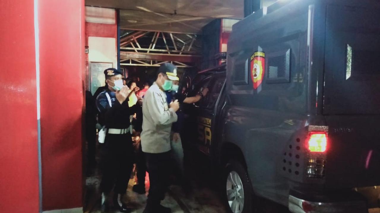 Suasana Lapas Tuminting Manado saat terjadi kebakaran dan kerusuhan pada, Sabtu 11 April 2020.