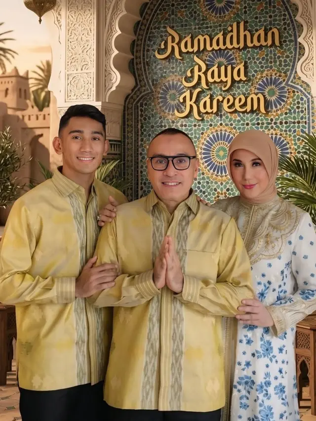 Warna Warni Busana Lebaran Keluarga Artis Tanah Air, dari Nagita Slavina hingga Maudy Ayunda