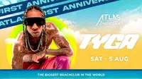 Tyga Bakal Kunjungi Bali Agustus Nanti, Rayakan Ulang Tahun Atlas Beach Club. (ist)