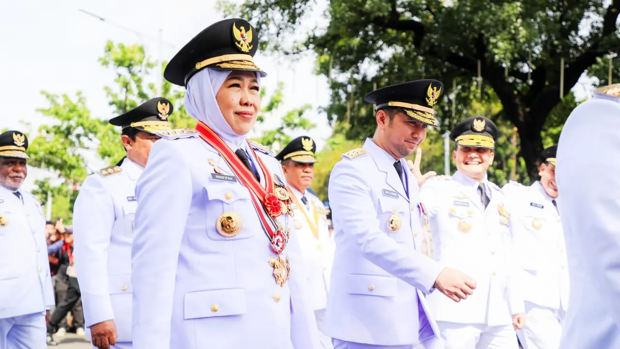 Gubernur Jatim, masa jabatan 2025-2030, Khofifah Indar Parawansa. (Foto: Liputan6.com/Dian Kurniawan)