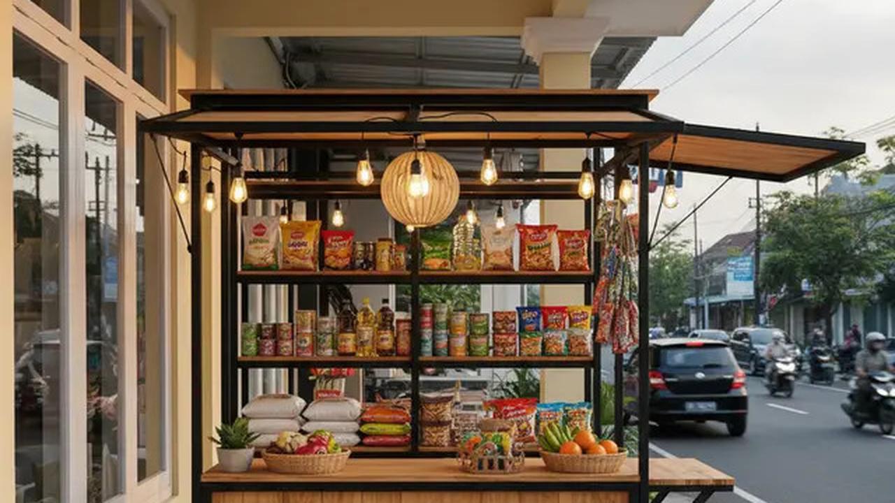 7 Inspirasi Warung Sembako Terbuka di Teras Rumah yang Hemat Tempat