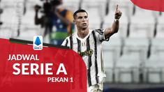 Berita motion grafis jadwal Liga Italia pekan 1, Juventus hadapi Sampdoria pada haga perdana di Allianz Stadium, Turin, Senin (21/9/2020) dini hari WIB.