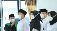 Melantik dan mengambil sumpah Pegawai Negeri Sipil (PNS) Kemnaker di BPVP Padang, Rabu (23/3/2022). (Istimewa)