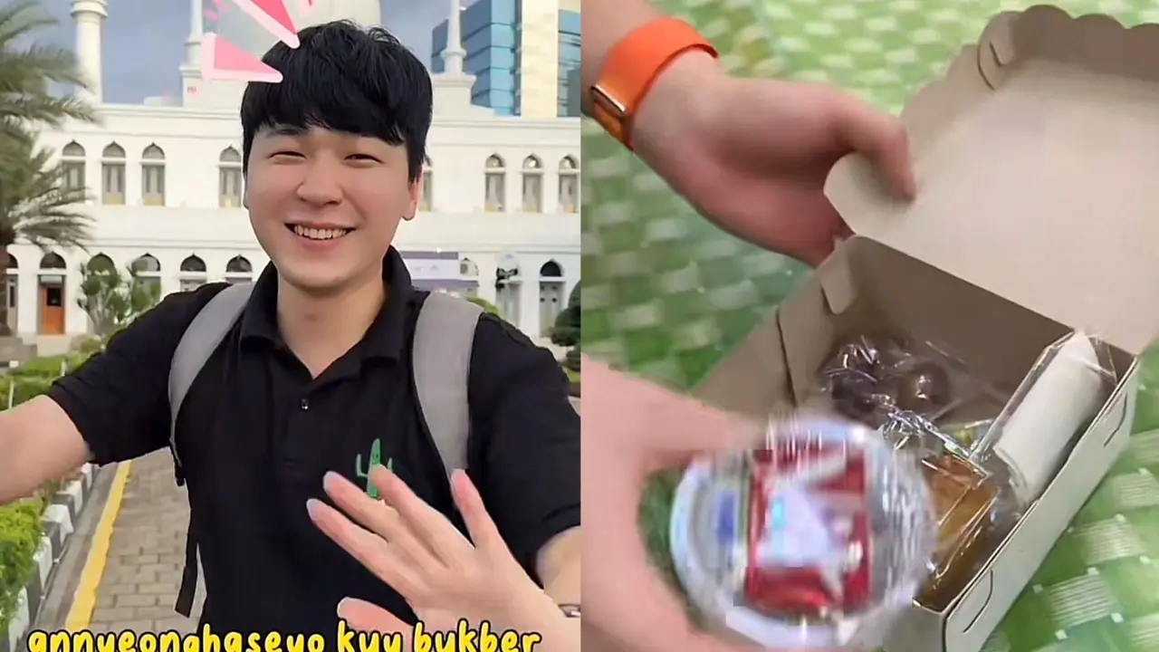 Seorang mualaf asal Korea Selatan membagikan pengalamannya saat berbuka puasa di masjid