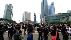 Potret Massa Demo Padati Kawasan Bundaran HI