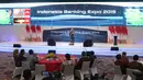 Presiden Joko Widodo memberi sambutan saat menghadiri Indonesia Banking Expo (IBEX) 2019 di Jakarta, Rabu (26/11/2019). IBEX 2019 untuk memberi rekomendasi terkait konsolidasi keuangan dan bisnis fintech guna menciptakan ekosistem keuangan yang kuat, efektif dan efisien. (Liputan6.com/Angga Yuniar)