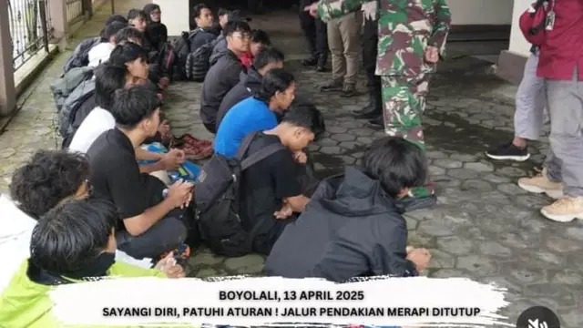 Di-black List, 20 Pendaki Ilegal Dilarang Mendaki Gunung Merapi Selama 3 Tahun
