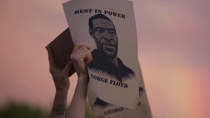 Foto George Floyd. (Christine T. Nguyen/Minnesota Public Radio via AP)