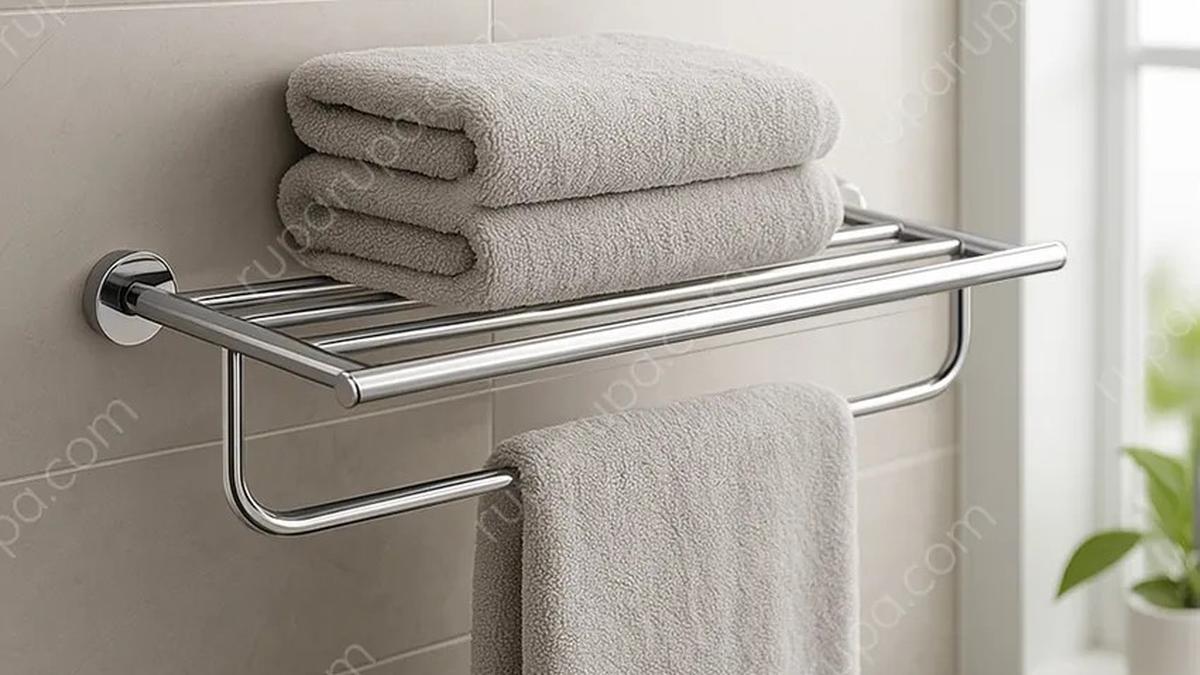 10 Rekomendasi Rak Handuk Dinding Terbaik untuk Kamar Mandi, Praktis dan Estetik