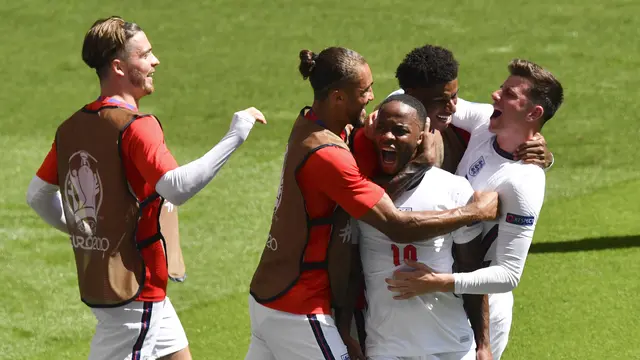 Gol Raheem Sterling Menangkan Inggris Atas Kroasia