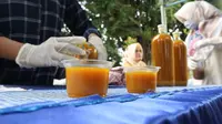 Jamu gratis berbahan aman yang disiapkan Dinkes Sulteng bagi masyarakat untuk meningkatkan imunitas tubuh. (Foto: Liputan6.com/ Heri Susanto).