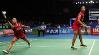 Ganda putri Indonesia, Della Destiara / Rosyita Eka Putri Sari lolos ke perempat final Indonesia Open 2017 (Foto: Helmi Fithriansyah/ Liputan6.com)