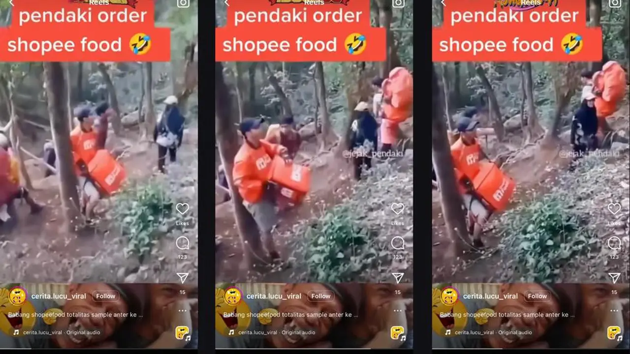 Ojek Online Antar Makanan Keatas Gunung