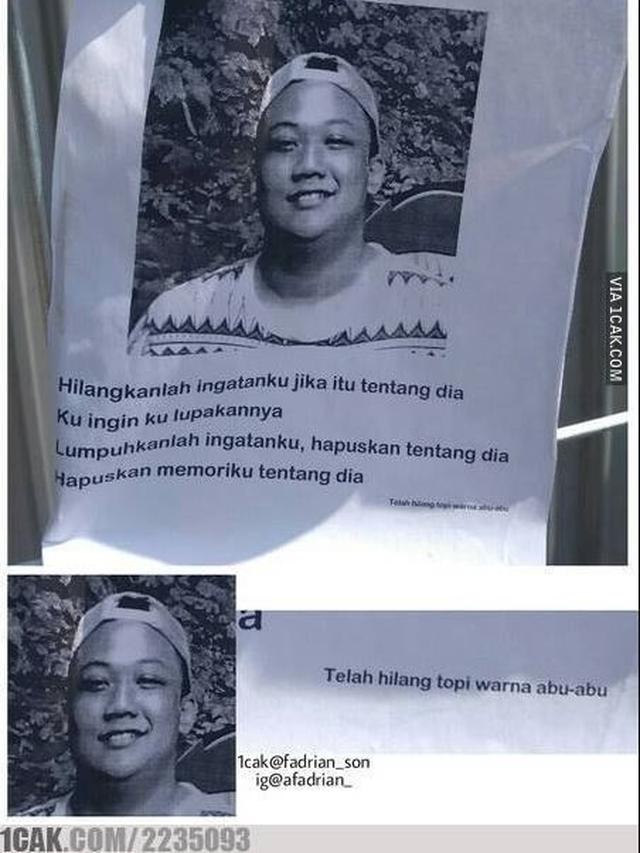 6 Pengumuman Absurd Orang Hilang Ini Malah Bikin Kesal