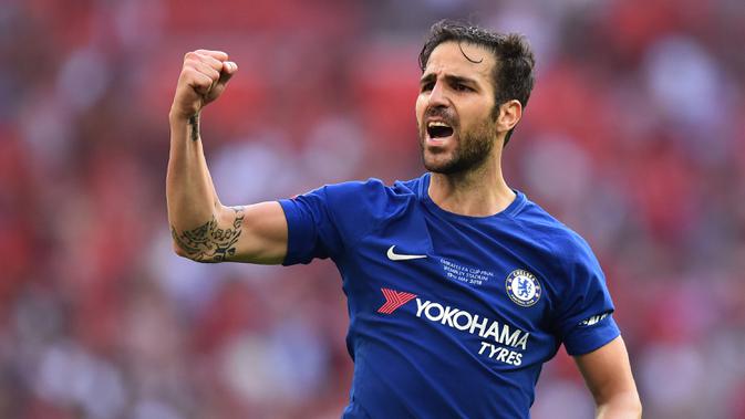 Cesc Fabregas saat bermain bagi Chelsea (AFP/Glyn Kirk)