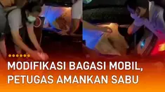 Sebuah bagasi mobil berisi puluhan kilogram narkoba viral di media sosial.