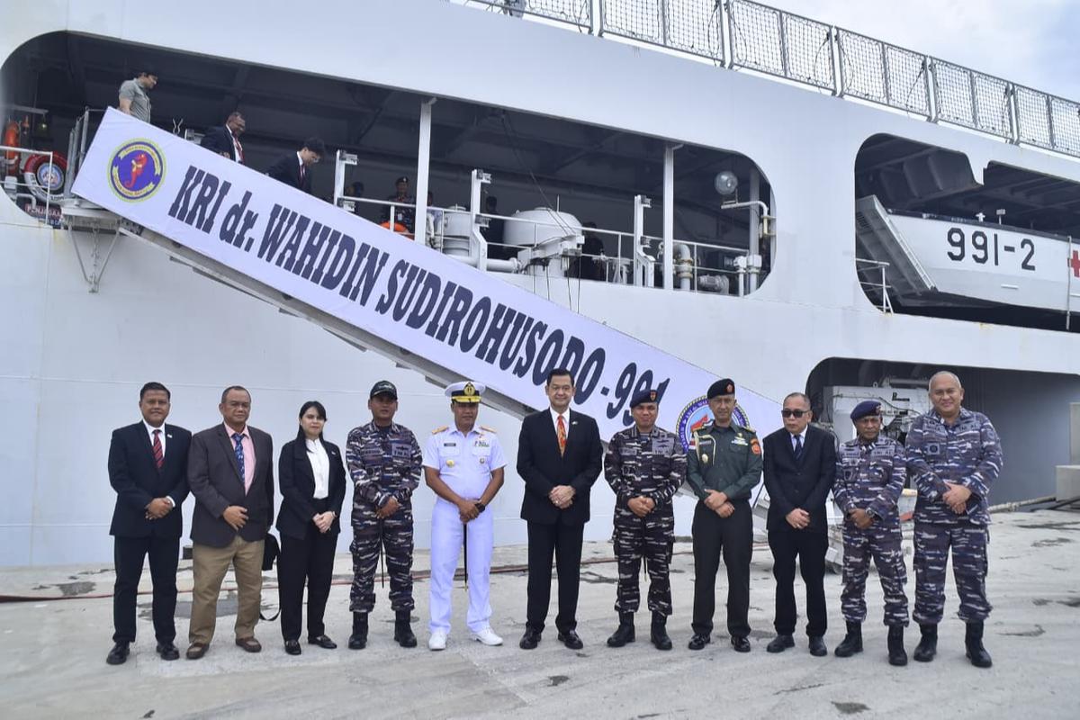 Satgas Port Visit TNI AL Tiba di Papua New Guinea