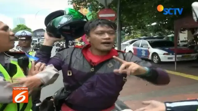 Pengendara Motor Ngamuk Saat Terjaring Operasi Keselamatan