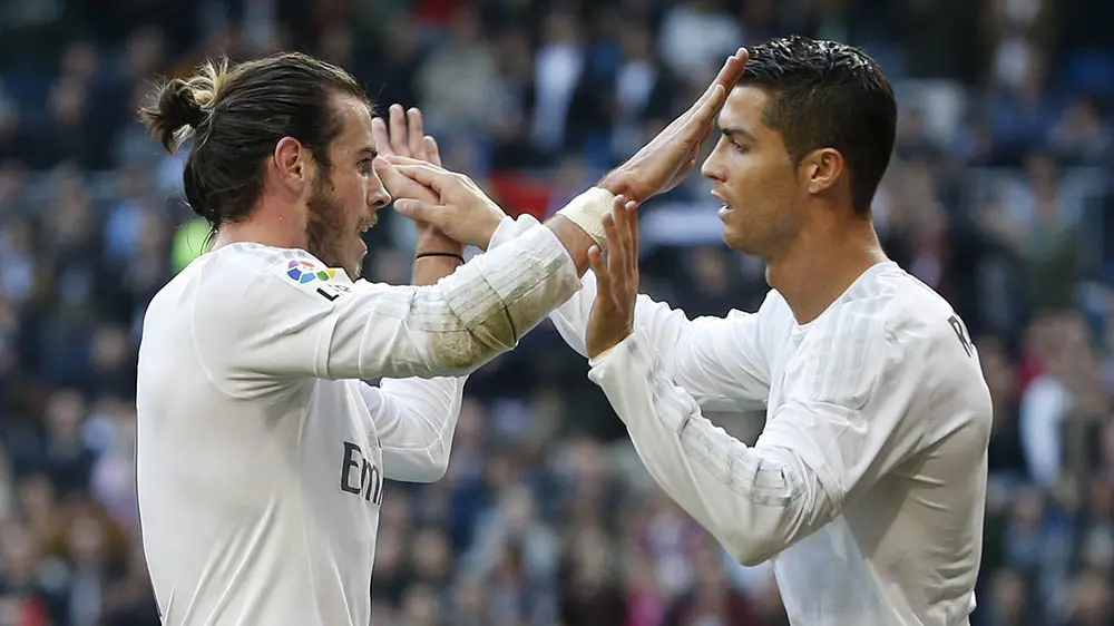 Bintang Real Madrid, Cristiano Ronaldo dan Gareth Bale (Reuters/Susana Vera)