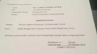 Viral di sosial media sebuah foto surat edaran berisi perintah kepada seluruh PNS perempuan di Ciputat untuk mengenakan gamis hitam setiap hari Jumat.