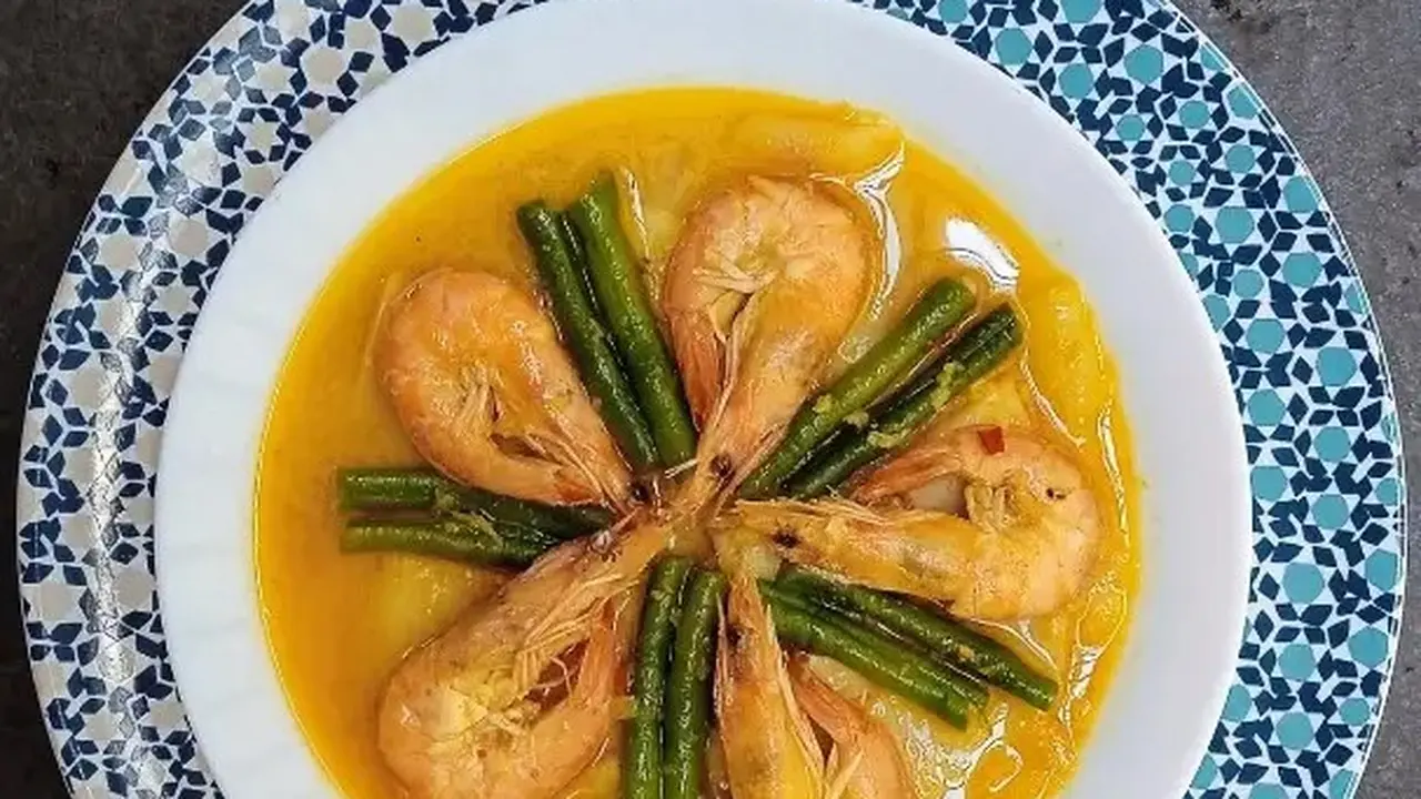Lodeh Udang Rebung Kacang Panjang