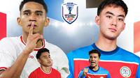 Piala AFF 2024 - Timnas Indonesia Vs Filipina - Duel Pemain:Marselino Ferdinan, Muhammad Ferarri Vs Sandro Reyes, Bj&oslash;rn Martin Kristensen (Bola.com/Adreanus Titus)