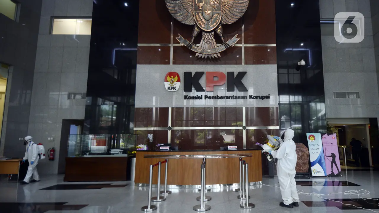Cegah Virus Corona, Gedung KPK Disemprot Disinfektan