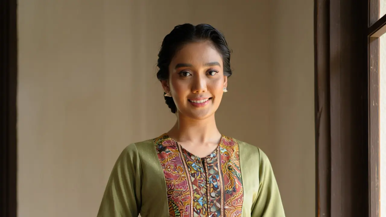 Model Baju Batik Kombinasi Kain Polos untuk Wanita Terbaru 2025