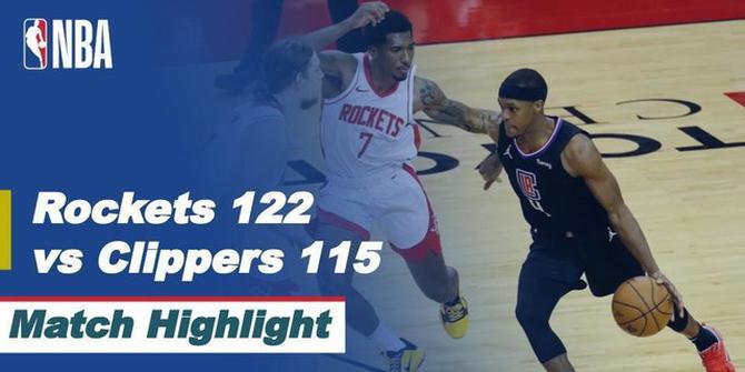 VIDEO: Highlights NBA, Houston Rockets Tumbangkan LA Clippers 122-115