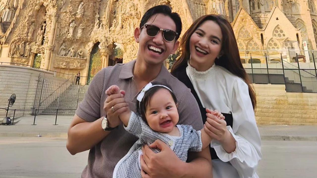 So Cute, ini Deretan Foto Baby Launa Anak Sabrina Anggraini dan Belva Devara saat Jalan-jalan di Barcelona