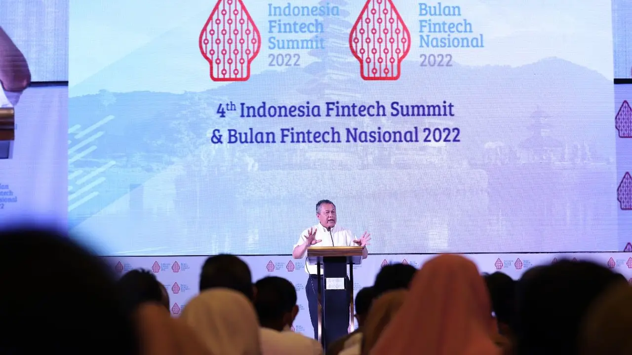 Gubernur Bank Indonesia (BI), Perry Warjiyo dalam penutupan program edukasi tahunan Bulan Fintech Nasional (BFN) 2022. (Dok BI)
