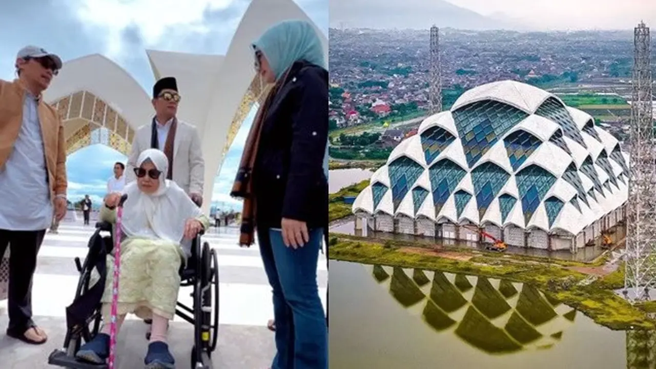 6 Potret Masjid Raya Al Jabbar yang Dirancang Ridwan Kamil, Megah dan Indah