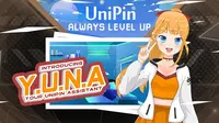 Yuna atau Your UniPin Assistant yang baru saja diperkenalkan UniPin bersama dengan perayaan ulang tahunnya yang kesebelas. (Dok: UniPin).